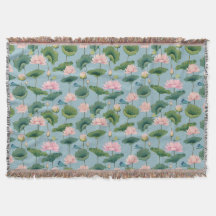 Chinoiserie Lotus Pond et Dragonfly Jetez la couve