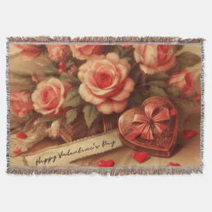 Couverture Chocolats et fleurs de la Saint-Valentin vintage