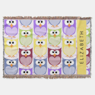 Couverture Chouettes mignonnes, Chouette Motif, Chouettes col