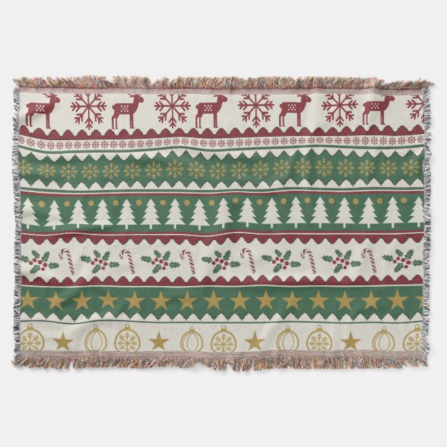 Couverture Christmas is cozy and refreshing Throw Blanket (Devant)
