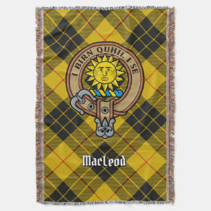 Couverture Cimier du clan MacLeod de Lewis sur tartan