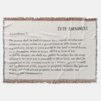 Cinquième amendement Constitution Charte des droit