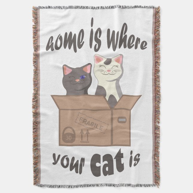 Couverture Citation drôle Accueil est où est votre chat (devant Vertical)