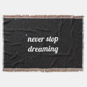 Couverture Citation Sherpa Blanket sur le ciel nocturne avec