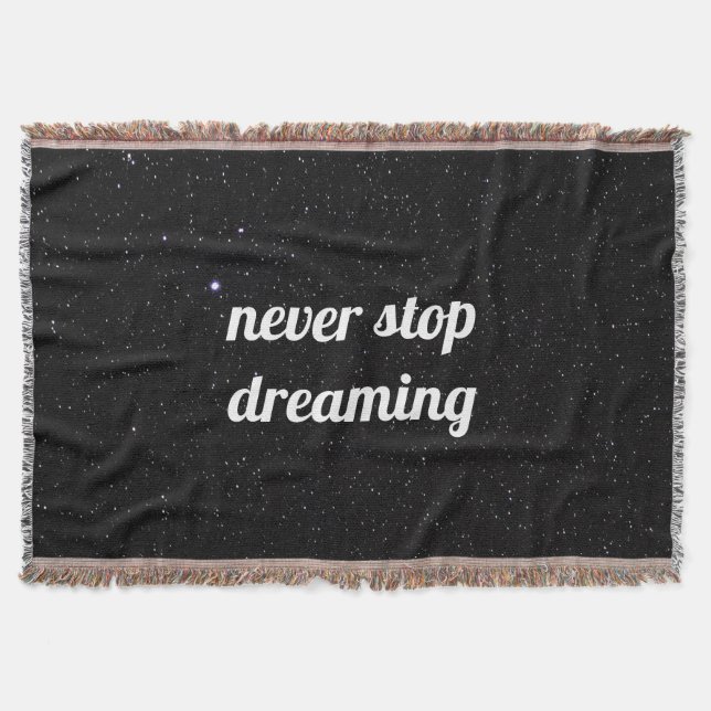 Couverture Citation Sherpa Blanket sur le ciel nocturne avec  (Devant)
