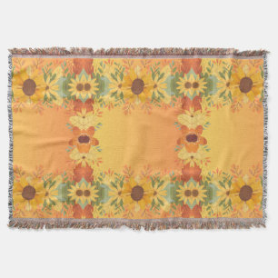 Couverture Citrouille d'automne épices Halloween Thanksgiving