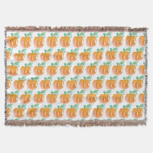 Couverture Citrouilles Aquarelle Automne