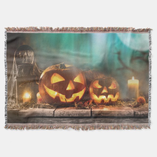 Couverture Citrouilles d'Halloween et chauves-souris (Devant)