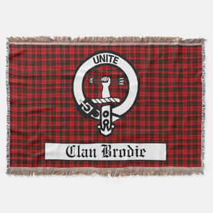 Couverture Clan Brodie Crest Badge & Tartan