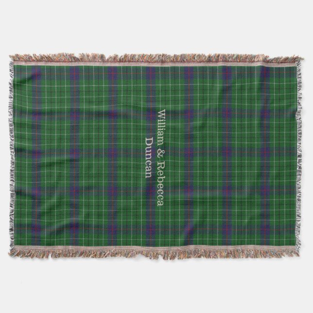 Couverture Clan Duncan Tartan Plaid Custom Thelot (Devant)