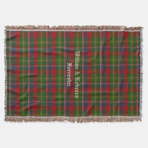 Couverture Clan Forrester Tartan Plaid Custom Thelot