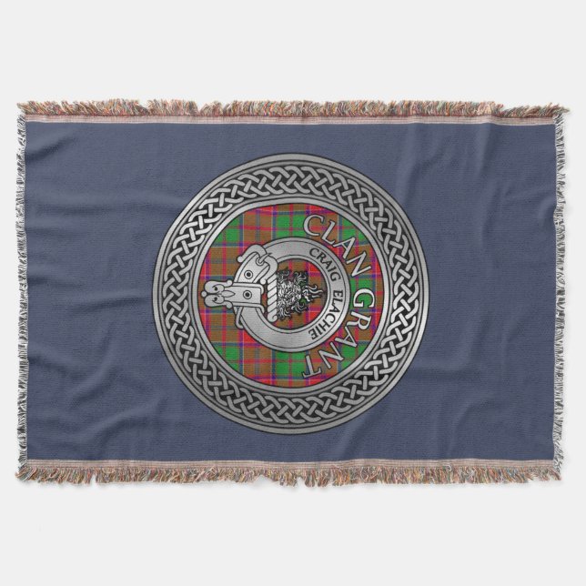 Couverture Clan Grant Crest & Tartan Knot (Devant)