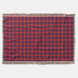 Couverture Clan Hamilton Bright Blue and Red Scottish Tartan