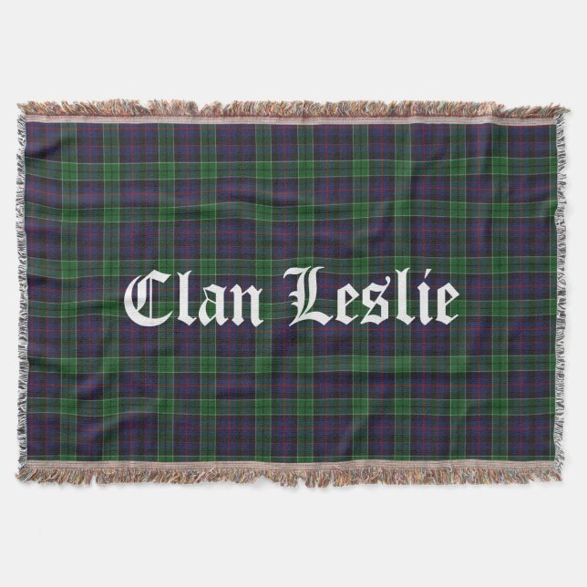 Couverture Clan Leslie Tartan Throw (Devant)