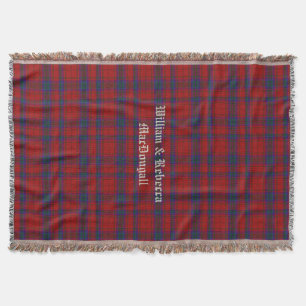 Couverture Clan MacDougall Tartan Plaid Custom Throw Blanket