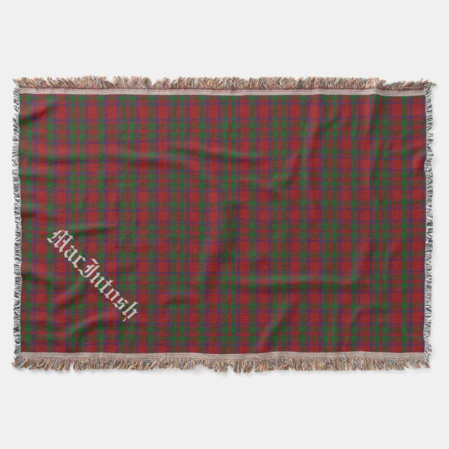 Couverture Clan MacIntosh Tartan Plaid Custom Throw Blanket (Devant)
