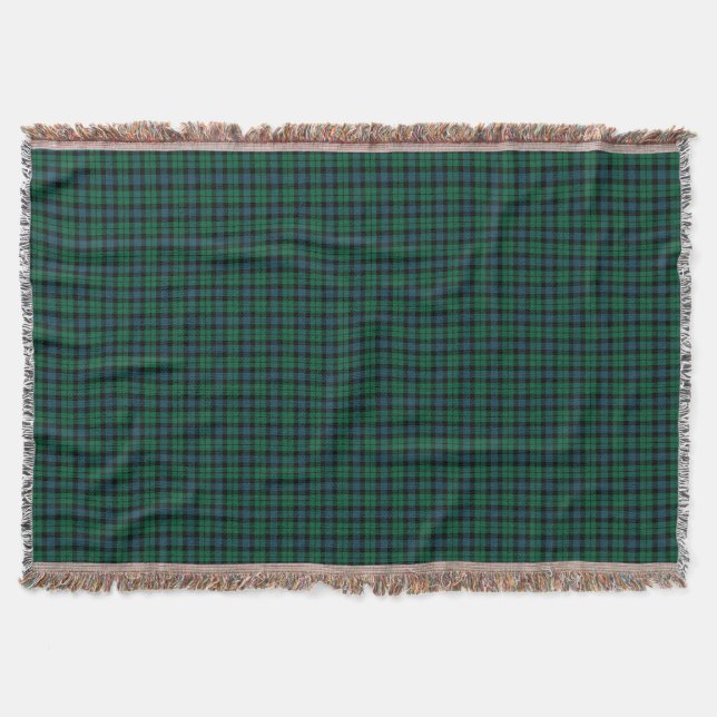 Couverture Clan MacKay Tartan écossais vert et bleu (Devant)