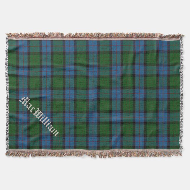 Couverture Clan MacWilliam Tartan Plaid Custom Throw Blanket (Devant)