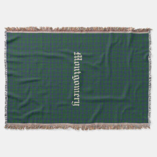Couverture Clan Montgomery Tartan Plaid Custom Thaillot Blank
