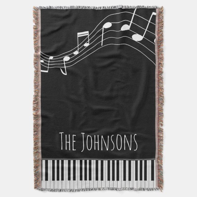 Couverture Clavier de piano et notes musicales (devant Vertical)