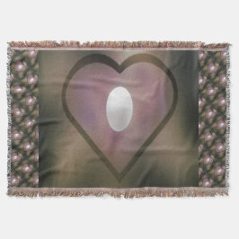 Couverture Coeur blanc quilt style moody broody couleurs hive