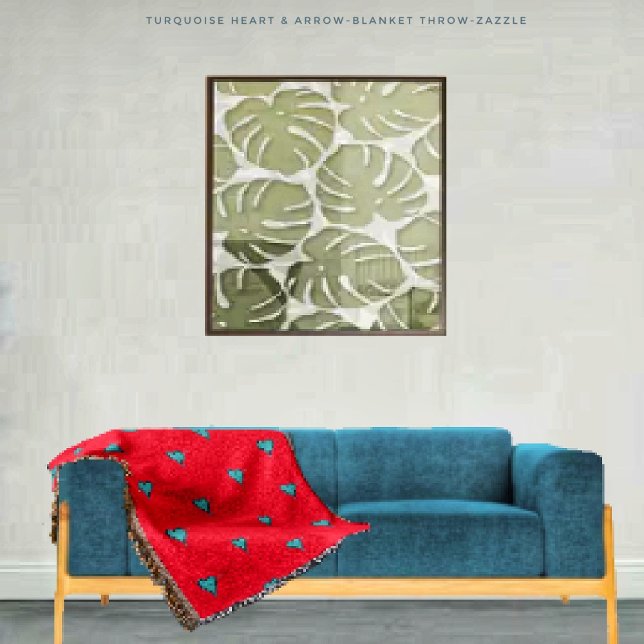 Couverture Coeur et flèche turquoise (Créateur téléchargé)