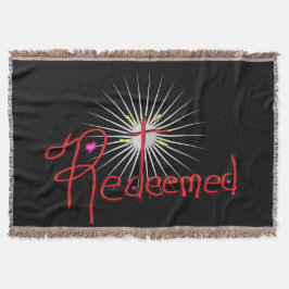 Couverture Coeurs croisés chrétiens "rachetés" Noirs