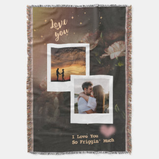 Couverture Collage d'amour floral avec citation romantique