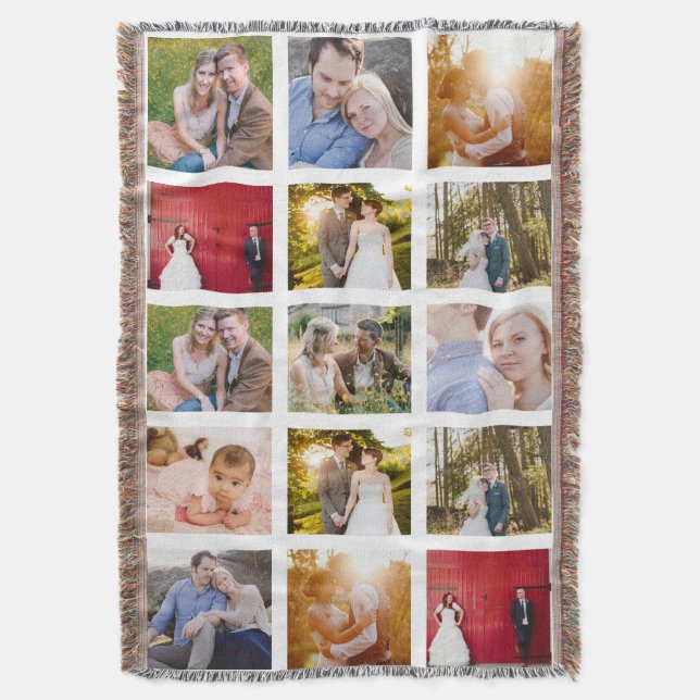 Couverture Collage photo 15 photos Blanc (devant Vertical)