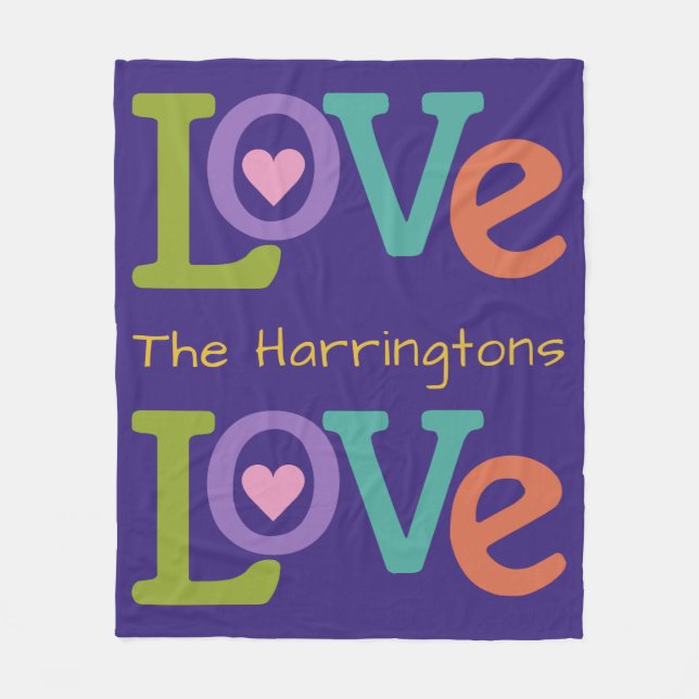 Couverture colorée d'ouatine d'amour (Devant)