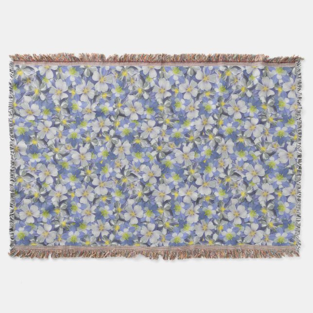 Couverture Columbines Motif sans couture (Devant)