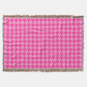 Couverture Conception de carreaux à motifs pied-de-poule rose