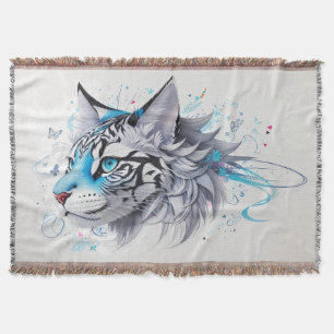 Couverture conception gribouillante d'un tigre