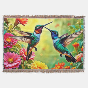 Couverture Conception magique de colibri aux tons bijoux