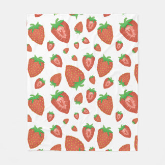 Couverture confortable avec Motif mignon fraise