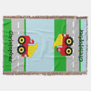 Couverture Construction Dumptruck de garçons d'enfants