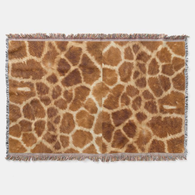 Couverture copie animale de girafe de safari africain (Devant)