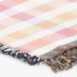 Couverture Corail plaid et rose