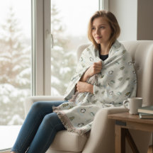 Cosy Scandinave Vacances Blanche Tissée