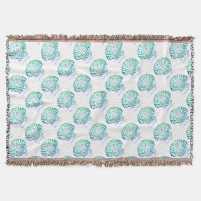 Couverture coteau turquoise couleur bleu mermaid (Devant)