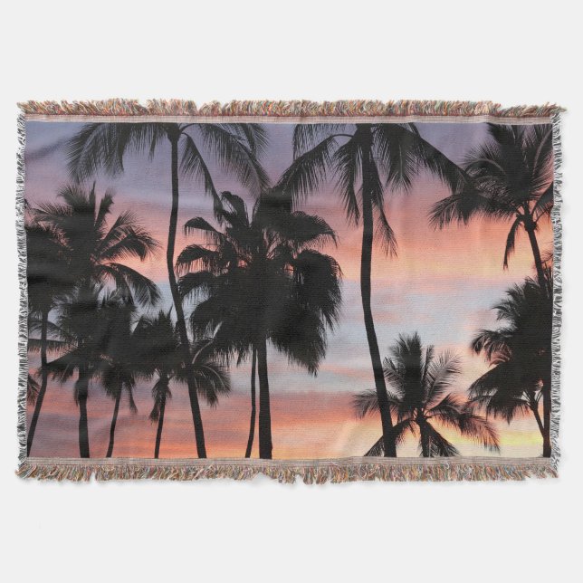 Couverture Coucher de soleil des palmiers tropicaux (Devant)