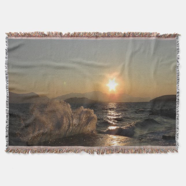 Couverture Coucher de soleil sur la jetée en Croatie – Vagues (Devant)