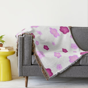 Couverture Couleur fleurie rose pâle Motif