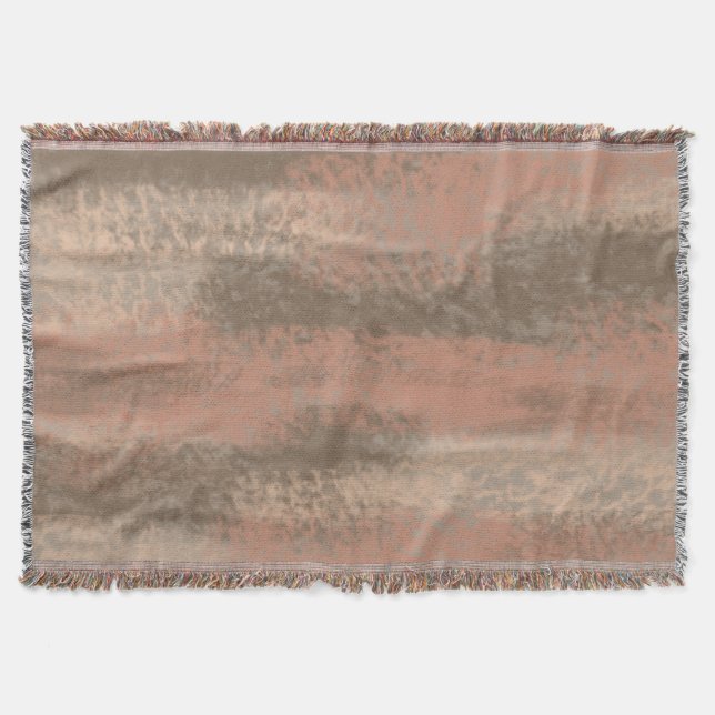 Couverture Couleurs douces Abstraites Beige Brown (Devant)