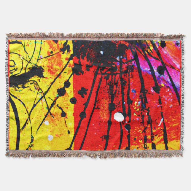 Couverture Couleurs vives Peinture Motif. Commandez dès maint (Devant)