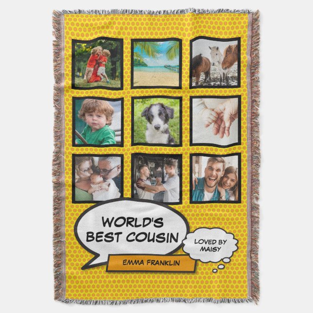 Couverture Cousin Photo Collage Amusant Cool Comic Book (devant Vertical)