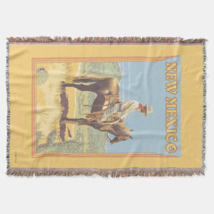 Couverture Cowboy (vue de côté) Nouveau Mexique