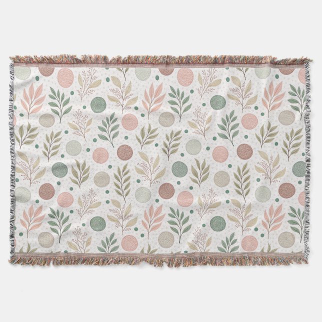 Couverture Cozy Throw Blanket with Classic Polka Dot Pattern (Devant)