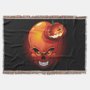 Couverture Crâne d'Halloween et Citrouille