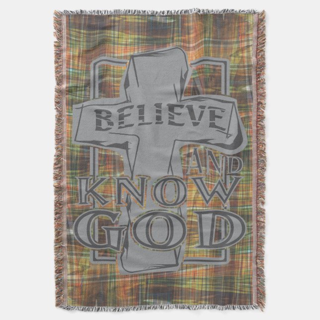 Couverture Croix chrétienne du Christ en T-shirt gris pierre (devant Vertical)